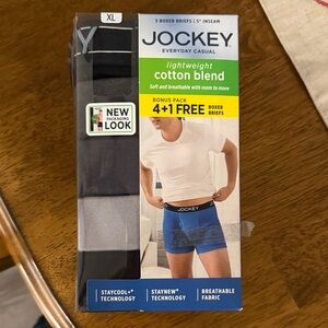 Jockey Men's Boxer Briefs - Black, Gray, and Blue